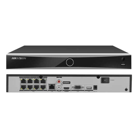 DS-7608NXI-K1/8P (B) 8-ch PoE 1U K Series AcuSense 4K NVR