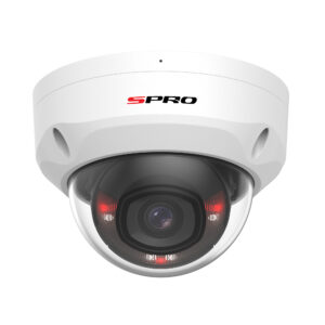 SPRO 6MP Vandal-Resistant IP Dome with Microphone - White