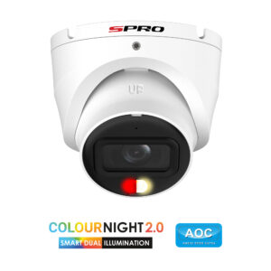 SPRO 8MP ColourNight 2.0 Economy IP Turret with Microphone - White