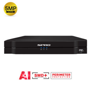 SPRO B5 8-Channel 5MP-Lite Hybrid DVR with AI - No HDD