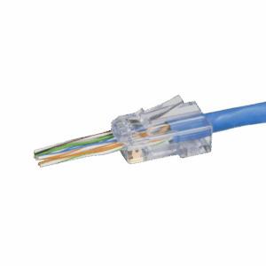 Easy Fit Push Through RJ45 Cat 6 Modular Crimp Plugs - Pack of 50